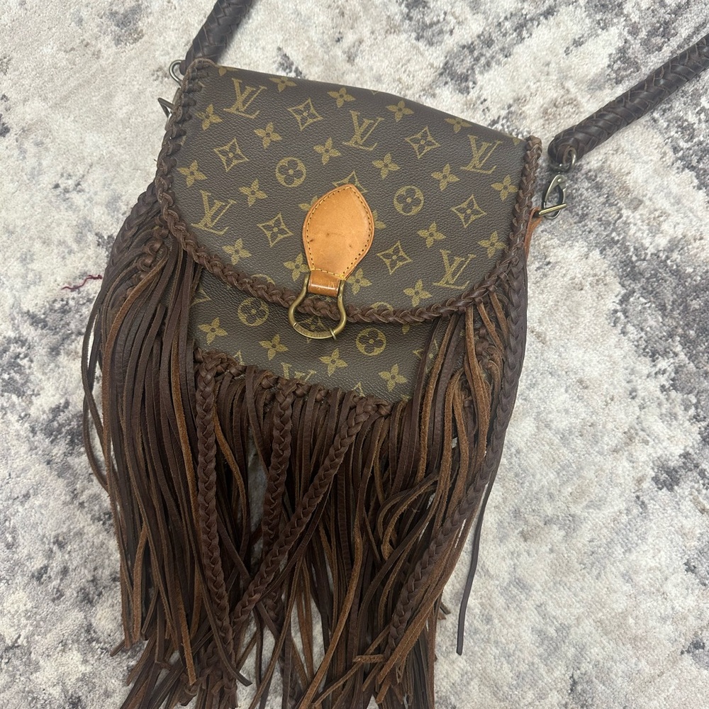 Louis Vuitton Brown Fringe Crossbody Bag